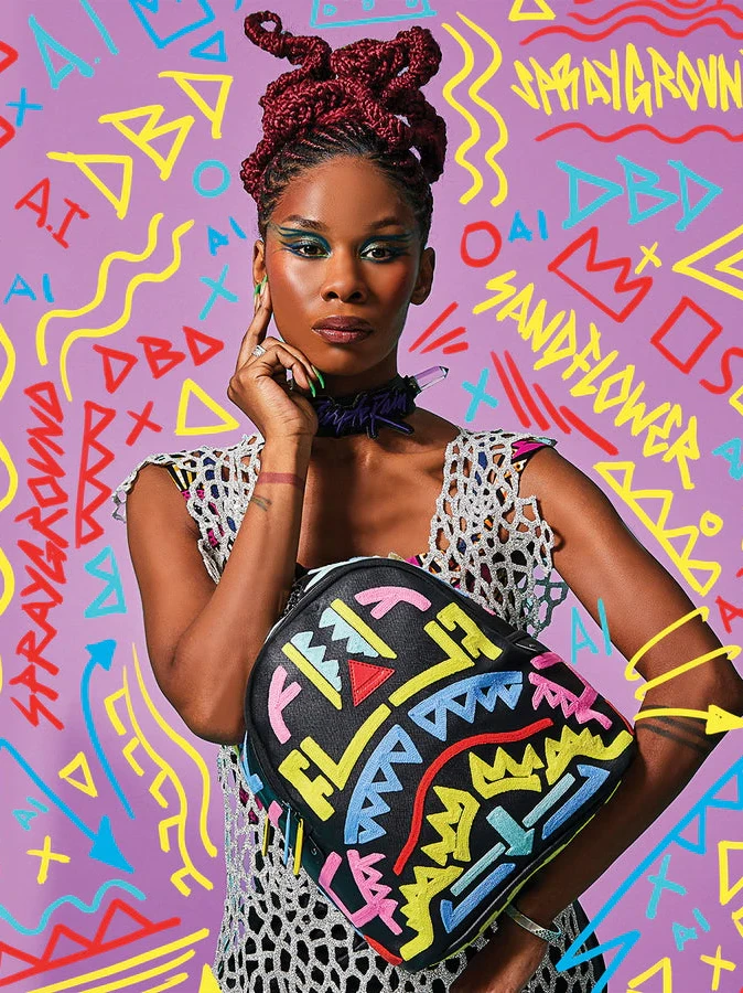 Sprayground AI3 Path To The Future Tribal Neon Savage Backpack 7 Sprayground AI3 Path To The Future Tribal Neon Savage Backpack - Image 5