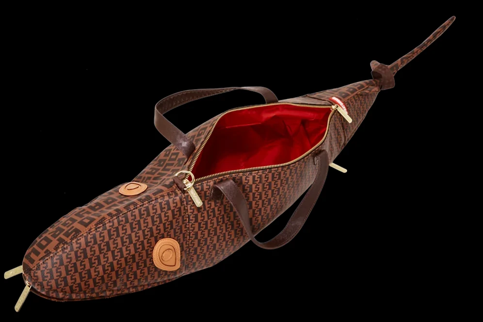 Sprayground Sharkfinity Shark Shape Duffel 10 Sprayground Sharkfinity Shark Shape Duffel - Image 8