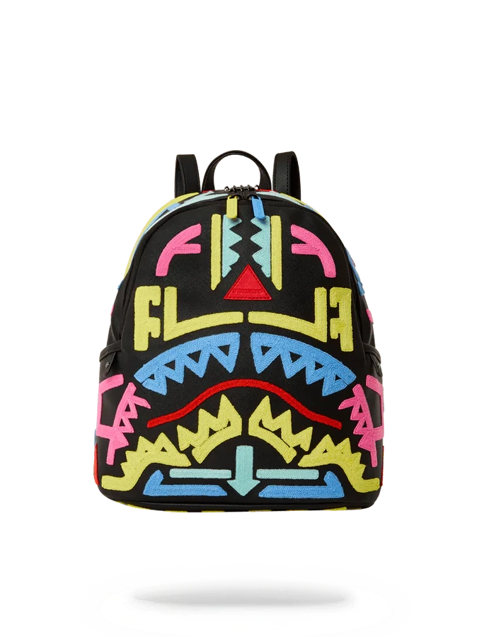 Sprayground AI3 Path To The Future Tribal Neon Savage Backpack 5 Sprayground AI3 Path To The Future Tribal Neon Savage Backpack - Image 3