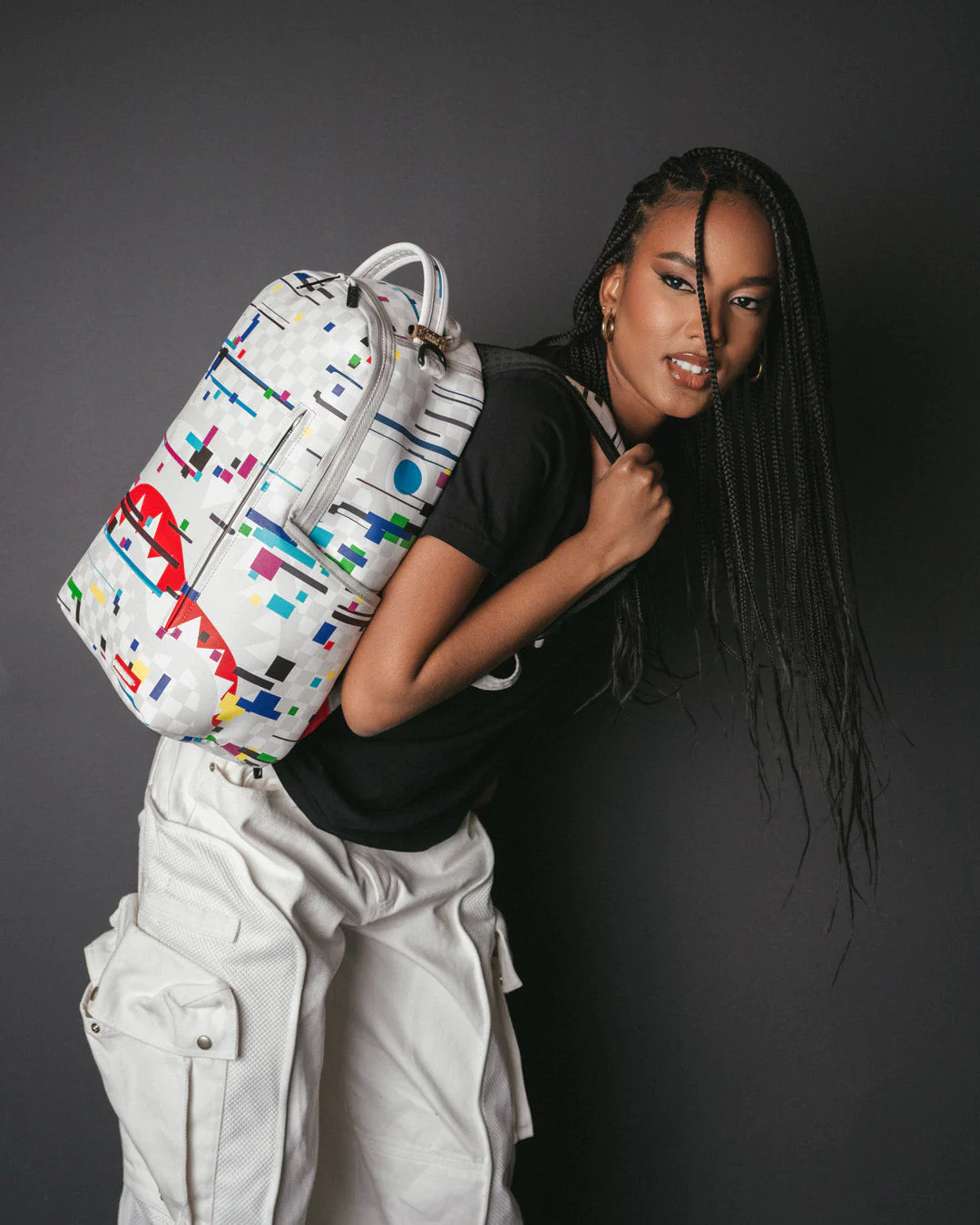 Sprayground Sharks In Paris Glitch Rider DLXV Backpack 13 Sprayground Sharks In Paris Glitch Rider DLXV Backpack - Image 11