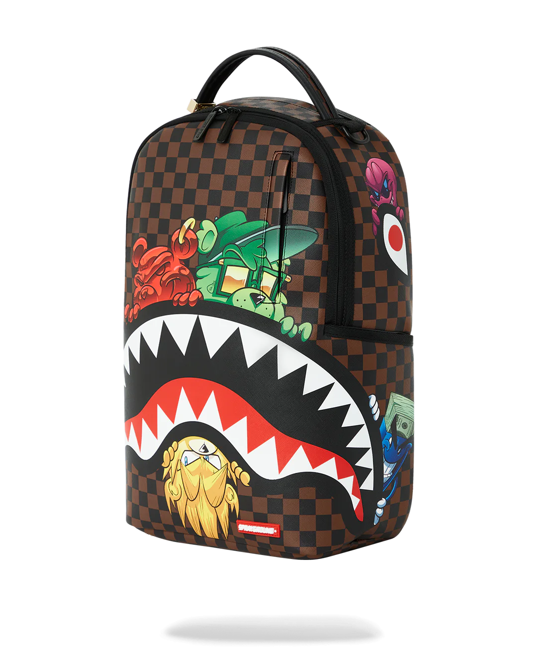Sprayground Sharks In Paris Characters Sneakin DLXV Backpack 6 Sprayground Sharks In Paris Characters Sneakin DLXV Backpack - Image 4