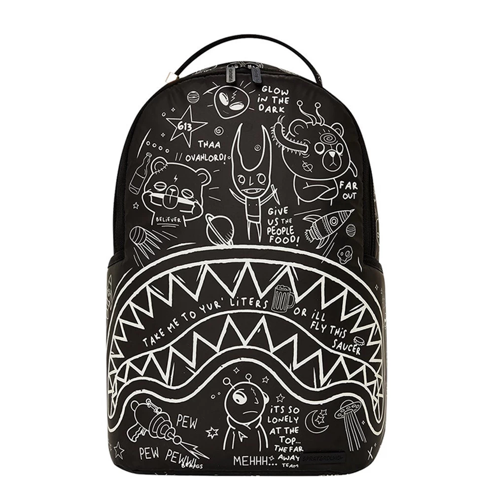Sprayground Intergalactic Doodles Glow In The Dark DLXV Backpack 4 Sprayground Intergalactic Doodles Glow In The Dark DLXV Backpack - Image 2
