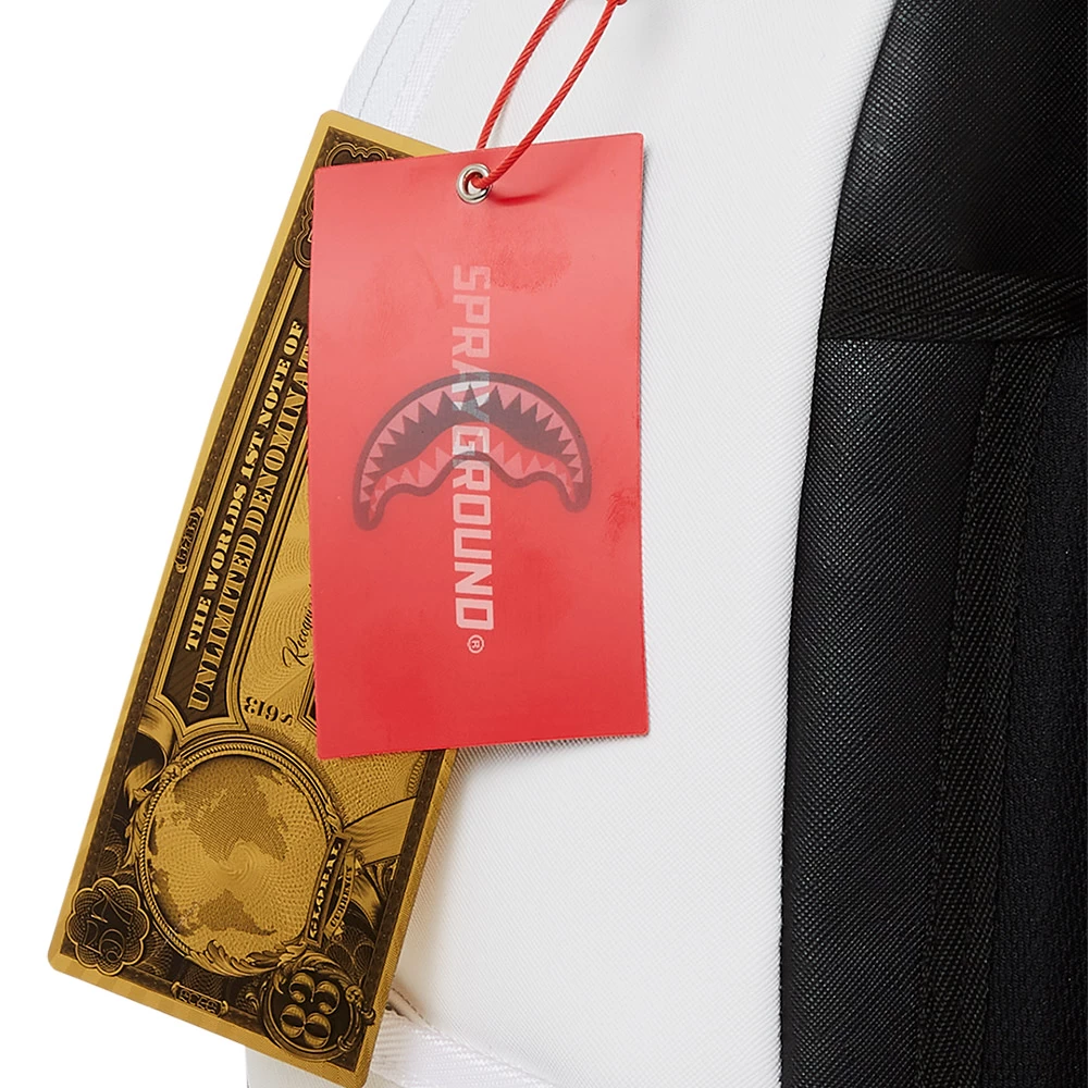 Sprayground Shark Central 2.0 White DLXV Backpack 13 Sprayground Shark Central 2.0 White DLXV Backpack - Image 11