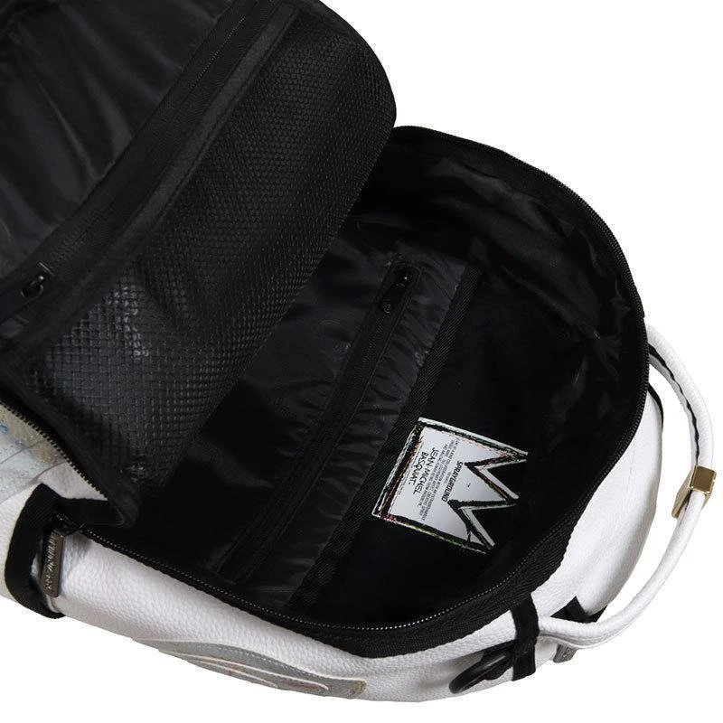 Sprayground Jean Michael Basquiat White Shark DLX Backpack 8 Sprayground Jean Michael Basquiat White Shark DLX Backpack - Image 6
